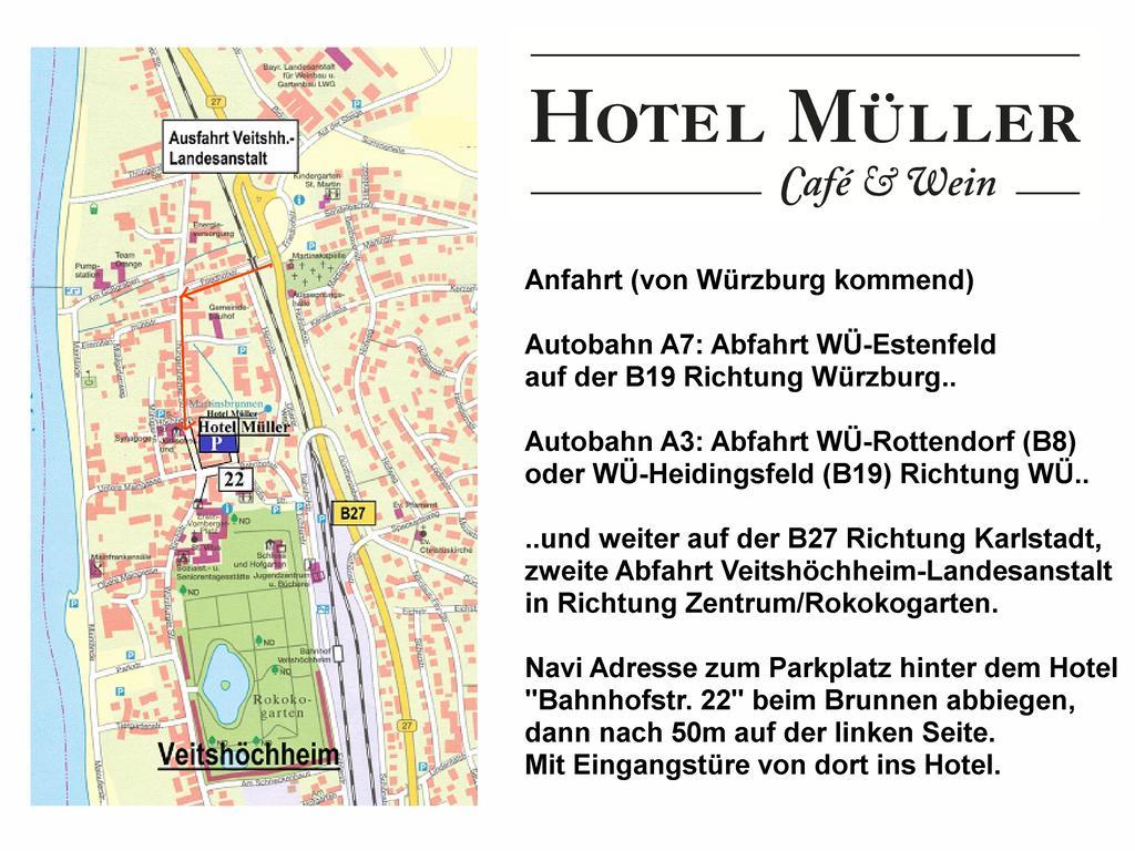 Hotel Muller Cafe & Wein - Mondholzhotel Veitshochheim Luaran gambar